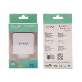 TooQ TQWC-2SC03WT Cargador de Pared Doble Puerto USB-C PD + USB A QC3.0, 48W Blanco