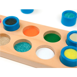 Andreutoys Juego Didáctico Cubos Táctiles 10 Texturas