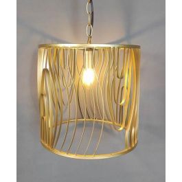 DKD Home Decor Lámpara Techo Moderna Metal Negra 30x30x28 cm E27 50W