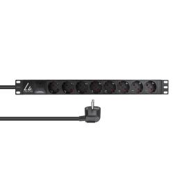 Lanview 19'' rack mount power strip, 3m, 16A with 8 x Schuko F outlets Precio: 28.99000038. SKU: B18FKMF2MK