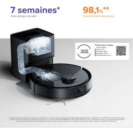 Roborock ROB6936905902351 Q10 VF+ Robot Aspirador con 10000 Pa y 150 min de Autonomía - Negro