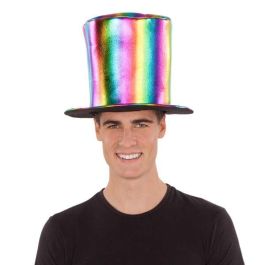My Other Me Sombrero de Copa Alta Rainbow 100% Poliéster Multicolor Talla 58 para Adulto