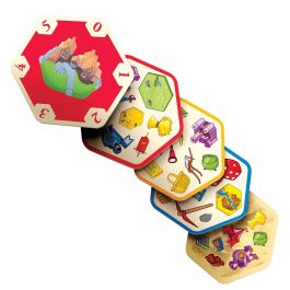 Asmodee Dobcat08Es Dobble Catan - Juego de Mesa Edición Especial, Encuentra Símbolos, 5 Modos de Juego, Edad +6 años