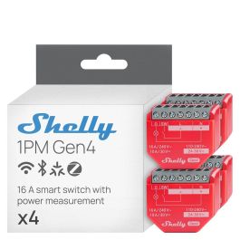 Shelly pack 4 módulo switch 1PM Gen4 Precio: 111.5899994. SKU: B1B2TVFZJG