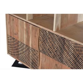 Giner y Colomer Estantería Madera de Acacia y Metal Natural 2 Cajones 2 Puertas