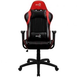 SILLA GAMER AEROCOOL AC100 AIR RED - MARCO DE METAL - RESPALDO AJUSTABLE - TECNOLOGÍA AIR - PISTON GAS CLASE 3 - HASTA 150KG