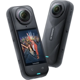 Insta360 Cámara Deportiva X5 8K Visión 360 Negra