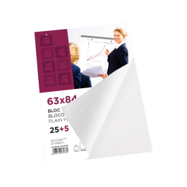Liderpapel Bloc Congreso Liso 630x840 mm 25+5 Hojas 80g/m2 Blanco