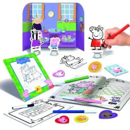 Lisciani Giochi LIS8008324095841 Mochila para Colorear y Escuela de Dibujo Peppa Pig