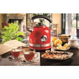 Ariete 2854/00 Hervidor Eléctrico Moderna Rojo 1.7 Litros Acero Inoxidable Termómetro Apagado Automático Diseño Elegante Objeto de Cocina