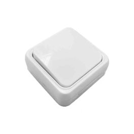 Edm Interruptor superficie serie Onsen, blanco, 65 x 30 x 65mm, 16A, 250V