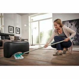 Leifheit PROFI: Conjunto de Limpieza con Cubo de Ruedas y Mopa Micro Duo de 42 cm