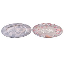 DKD Home Decor Centro de Mesa Navidad Tradicional Rojo Negro 33 x 2 x 33 cm (12 Unidades)