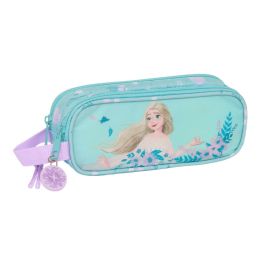 Portatodo Doble Frozen Hello spring Azul claro 21 x 8 x 6 cm