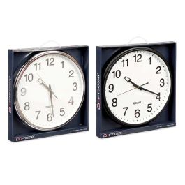 Reloj Redondo 38Cm Plata Negro Surt Giftdecor (6 Unidades) Reloj Redondo 38Cm Plata Negro Surt Giftdecor (6 Unidades)