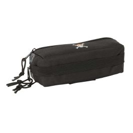 Safta Estuche Escolar Portatodo Triple con 3 Cremalleras Goma Elástica One Piece Pirates Oficial Dimensiones 85x60x220 mm