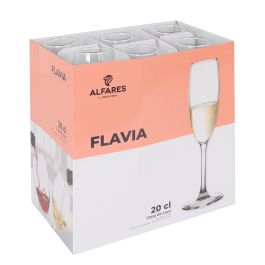 La Mediterranea Copa de Cava Flavia Colección Vega 20 cl (4.8x22.6 cm) (24 Unidades)