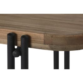 DKD Home Decor Consola Marron Negro 40 x 75 x 115 cm Madera Metal