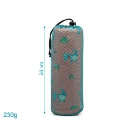 KioKids Toalla de Playa y Piscina Microfibra Secado Rápido Súper Absorbente Estampado Cocodrilo 75x150 cm Naranja con Bolsa Bebé
