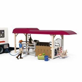 Schleich SCH42705 Figura de camioneta y remolque ecuestre grande Horse Club Series