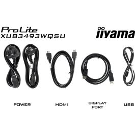 iiyama XUB3493WQSU-B6 Monitor 34" UWQHD IPS 3440x1440 120Hz 1ms para Gaming y Profesional
