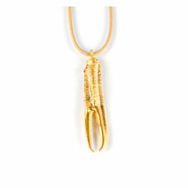 Shabama Collar TUENT COOL BEIGE con diseño de pata de cigala #oro brillo Precio: 21.49999995. SKU: B1JF486RLW
