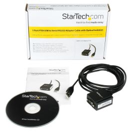 Adaptador USB a RS232 Startech ICUSB2321FIS Negro