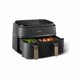 Philips NA352/04 Freidora sin aceite 9L Doble cesta Pantalla táctil + Accesorios Negra