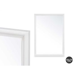 Espejo de Pared con Marco de Madera Blanco 50x70 cm - Giftdecor Precio: 27.78999982. SKU: B19BLDGZHT