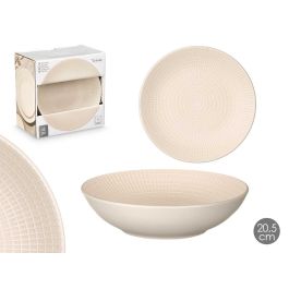 Plato Hondo 20,5 Cm Grabado Beige Vessia (24 Unidades) Plato Hondo 20,5 Cm Grabado Beige Vessia (24 Unidades)