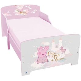 Fun House AUC3700057134969 Cama Infantil Peppa Pig Dream Iluminada con Somier de Láminas y Base Box Spring 140x70 cm