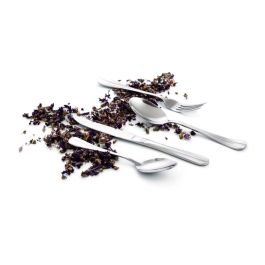 Amefa Cucharas de Postre - Juego 12 Piezas Acero Inoxidable Modelo Baguette 17,9 cm x 2,5 mm Brillo, Apto Lavavajillas