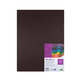Liderpapel Cartulina Marron 50x65 cm 180 gr Paquete de 25 Hojas para Dibujo y Manualidades
