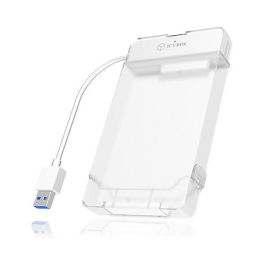ICY BOX IB-AC703-U3 Carcasa para disco duro/SSD de 2.5" SATA a USB-A 3.0 con cable integrado y compatible con UASP