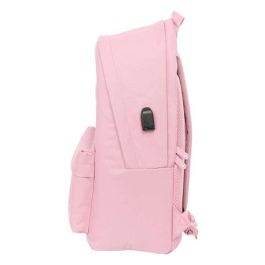 El Ganso Basics Mochila Doble para Portátil 15,6" + USB, Rosa, 31x44x18 cm