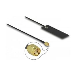 DeLOCK Antena WLAN Interna WiFi 6 (802.11ax/ac) RP-SMA Macho 2-4 dBi, 15 cm de Cable, PCB con Montaje por Adhesivo, 2.4/5 GHz