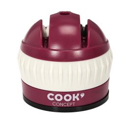 Cook Concept Afilador Doble con Ventosa para Cuchillos Cerámicos y Convencionales