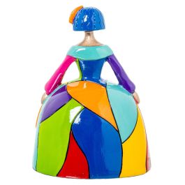 Figura Decorativa Alexandra House Living Multicolor Plástico Vestido 15 x 13 x 20 cm