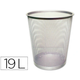 Q-connect Papelera Metálica Rejilla Gris 295x345mm 19 Litros Precio: 12.50000059. SKU: BIX29615