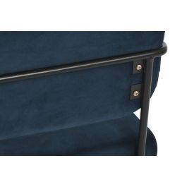 DKD Home Decor Butaca Azul Negro 72 x 71 x 55.5 cm