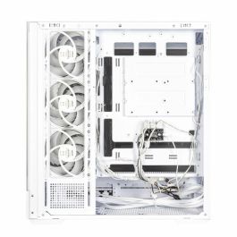 Zalman P40 DS WHITE Midi Tower Blanco para PC con Pantalla LCD 9.1", Compatible ATX, Micro ATX, Mini-ITX