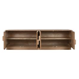 Mueble de TV Home ESPRIT Natural Ratán Roble 157 x 40 x 46 cm