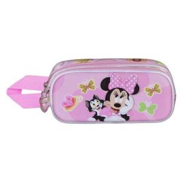 Karactermania Estuche Portatodo Doble 3D Minnie Mouse Kitten Rosa 22 x8 x9,5 cm