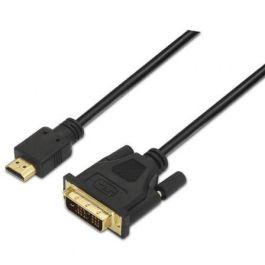 Aisens Cable DVI a HDMI 1.8M - DVI 18+1 Macho a HDMI A Macho, Blindado en Oro 24K, Full-HD 1080p
