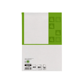 Liderpapel Bloc de notas Din a5 liso 80 hojas 60g/m2 perforado