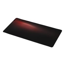 GENESIS Carbon 500 Ultra Blaze Alfombrilla de Ratón para Juegos XL 110x45cm Impermeable, Bordes Cosidos, Antideslizante - Negro/Rojo