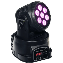 ALGAMLIGHT Wash Led 7x10W RGBW con Control DMX y Movimiento de 540°/268°, 70W, 180x180x230mm Precio: 88.78999965. SKU: B1AC9XQWVT
