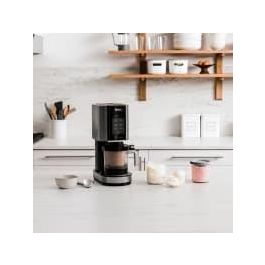 Ninja XSK4PINTEUUK Contenedores con Tapa para Postres, Set de 4, Compatible con Ninja Creami NC300EU, Gris/Transparente