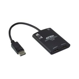 Aten VS92DP Hub MST DisplayPort 2 Puertos True 4K para conectar hasta 2 pantallas Windows