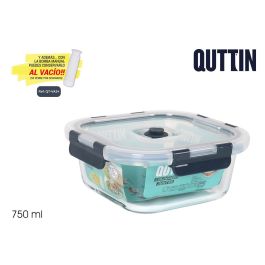 Quttin Fiambrera Cuadrada con Tapa, 750 cc, 16.5 x 16.5 x 6.9 cm (6 Unidades) Precio: 20.69000054. SKU: S2212830